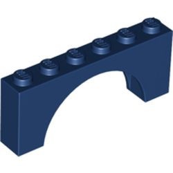 3307-63G Steen, boog 1x6x2 (dikkere top) zie ook 12939) blauw, donker gebruikt *1D048