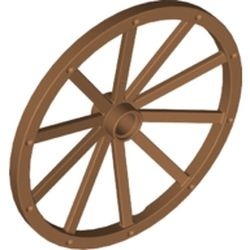 33212-150 Wiel Kasteel Gigant 56mm (8 noppen diameter) caramel, midden NIEUW *5W000