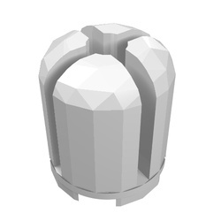 33287-1 Dome top 2x2x2 wit NIEUW *5C110