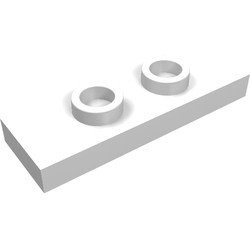 34103-1 Platte plaat 1x3 met 2 noppen wit NIEUW *1B354