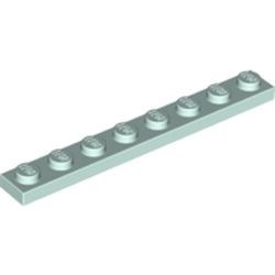 3460-152 Platte plaat 1x8 aqua, licht NIEUW *1B177