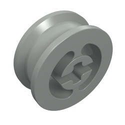 3482-9G Wiel met gespleten asgat lichtgrijs (klassiek) gebruikt *5W000