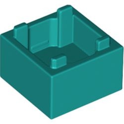 35700-39 Box laag top opening turquoise, donker NIEUW *5K000