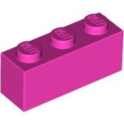 3622-47 Steen 1x3 roze, donker NIEUW *