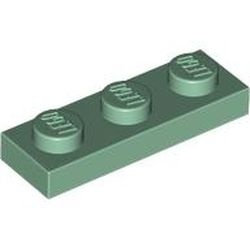 3623-48 Platte plaat 1x3 groen, zandkleurig NIEUW *1B171