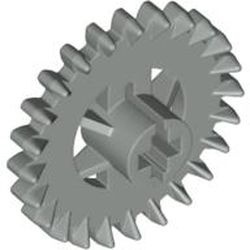 3650b-86G Technic, Tandwiel 24 tanden kroon versterkt grijs, licht (blauwachtig) gebruikt *0D026