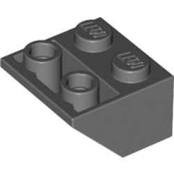 3660-85G Omgekeerde dakpan 45 graden 2x2 grijs, donker (blauwachtig) gebruikt *1B399