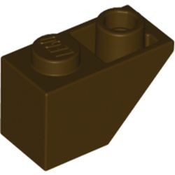 3665-120 Omgekeerde dakpan 45 graden 1x2 bruin, donker NIEUW *1B222