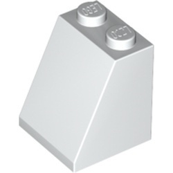 3678b-1G Dakpan 65 graden 2 breed met bodemnop wit gebruikt *1D025
