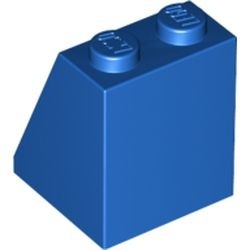 3678b-7G Dakpan 65 graden 2 breed met bodemnop blauw gebruikt *1D025