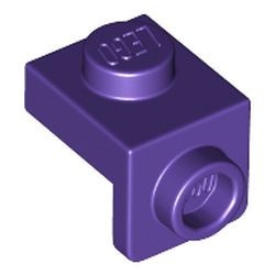 36841-89 Verbindingsplaat 1x1 - 1x1 paars, donker NIEUW *1B256