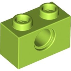 3700-34 Technic, steen 1x2 met gat lime NIEUW *1B012