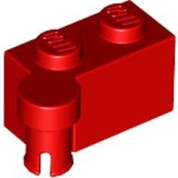 3830-5 Scharniersteen 1x2 (helft, top) rood NIEUW *1B061
