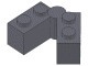 3830c01-85G Scharniersteen 1x4 compleet grijs, donker (blauwachtig) gebruikt *1R028