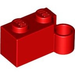 3831-5 Scharniersteen 1x2 (helft, basis) rood NIEUW *1B062