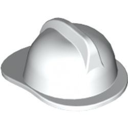 3834-1G Brandweerhelm wit gebruikt *0L0000