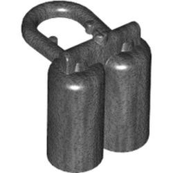 3838-77 Zuurstoftanks- dubbel grijs, donkerparel NIEUW *2B0001