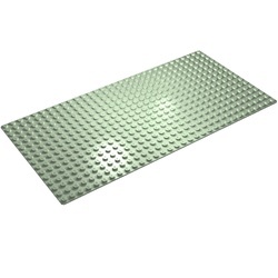 3857-38G Basisplaat 16x32 (geen nopgaten onder) groen, licht gebruikt *5T000