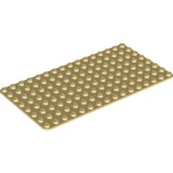 3865-33BULK BULK: 10x Basisplaat 8x16 (geen nopgaten onder) geel, licht NIEUW *5T000
