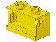 3937c01-3G Scharnier 1x2 verticaal compleet (top- en bodemplaat) geel gebruikt *1B313
