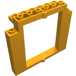 40253-31G Deur 2x8x6 Swivel Frame zonder bodemnoppen oranje, midden gebruikt *