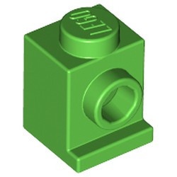4070-36 Steen 1x1 met koplamp groen, helder NIEUW *1B033