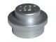 4073-67 Platte plaat 1x1 rond zilver, metallic NIEUW *1B207