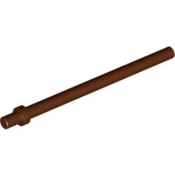 4095-88G Paal lengte 6,6 noppen met stop (Paraplu-stok) bruin, roodachtig gebruikt *1E014