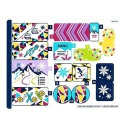 41324stk01 STICKER 41324 Snow Resort Ski Lift NIEUW *0S0000