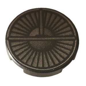 4150px21-11 Tegel 2x2 rond met mesjes patroon zwart NIEUW *0K000