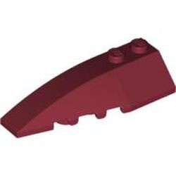 41748-59 Steen, wig 6x2 links rood, donker NIEUW *0L000