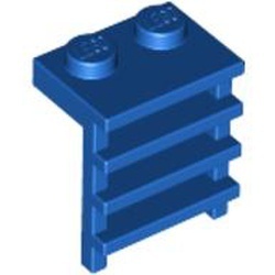 4175-7 Platte plaat 1x2 met trapje blauw NIEUW *0L0001