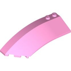 41750-104 Steen, wig 8x3x2 links open roze, helder NIEUW *4D000