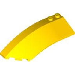 41750-3G Steen, wig 8x3x2 links open geel gebruikt *4D000