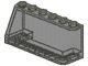 4176-13 Ruit 2x6x2 transparant bruin (kleurnaam was: trans ZWART) NIEUW *