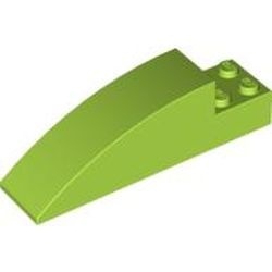 41766-34 Dakpan 8x2 gebogen met 4 noppen verzonken lime NIEUW *1L000
