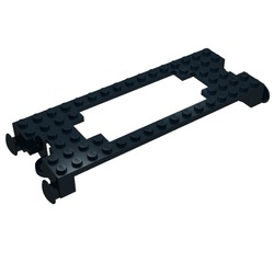 4178-11G Trein, basis 6x16 met uitsnede motor zonder magneten zwart gebruikt *