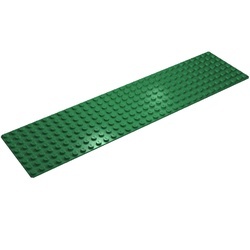 4187-6G Basisplaat 8x32 (geen nopgaten onder) groen gebruikt *3K000