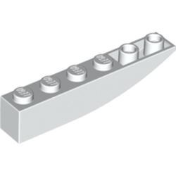 42023-1 Omgekeerde dakpan 6x1 rond wit NIEUW *1B242