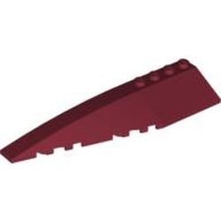 42061-59 Steen, wig 12x3 LINKS rood, donker NIEUW *5D000