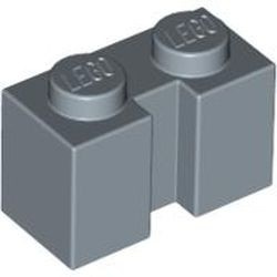 4216-55G Steen 1x2 met sleuf blauw, zandkleurig gebruikt *1L040