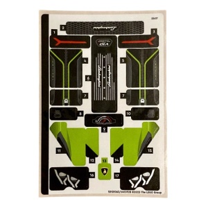 42161stk01 STICKER 42161 Lamborghini Huracan Technica NIEUW *0S0000