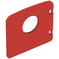4248-5G DUPLO Raampaneel 1x4x3 met gat rood gebruikt *