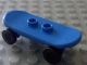 42511c01-7 Skateboard met zwarte wielen blauw NIEUW *0D0000