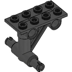 42608-11G Plaat 2x4 met landingsgestel (zonder wielen) zwart gebruikt *