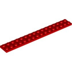 4282-5 Platte plaat 2x16 rood NIEUW *1K0000