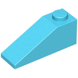 4286-72 Dakpan 33 graden 1x3 blauw, Maersk NIEUW *1B124