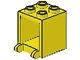 4345-3G Box 2x2x2 opening voorkant open noppen geel gebruikt *5K000