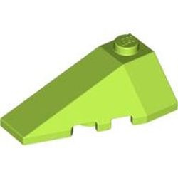 43710-34 Steen, wig 4x2 links 1 nop bovenop lime NIEUW *0L000