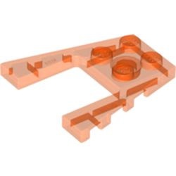 43719-18 Wigplaat 4x4 (L+R toelopend) transparant neonoranje NIEUW *5A014
